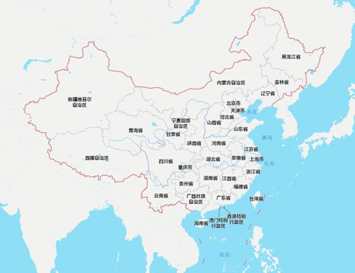 中国高清电子地图